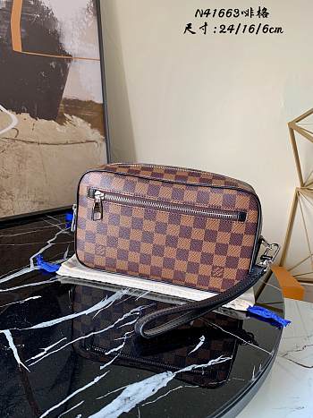 Louis Vuitton Damier Ebene Clutch N41663 