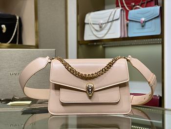 BVL Gari Serpenti Forever Bag In Pink Size 20x14x8.5 cm