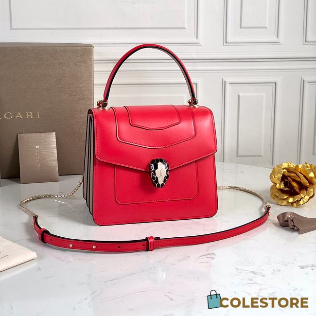 BVL Gari Serpenti Forever Bag In Red 29094  - 1