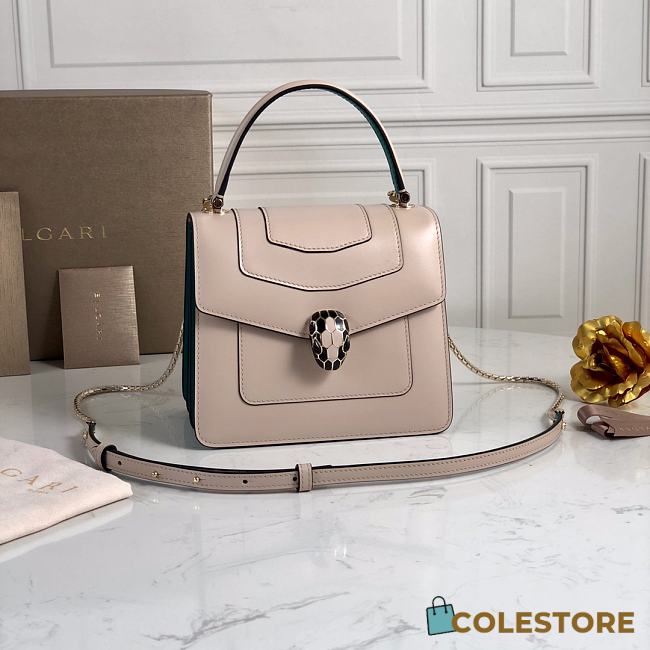 BVL Gari Serpenti Forever Bag In Creme 29094  - 1