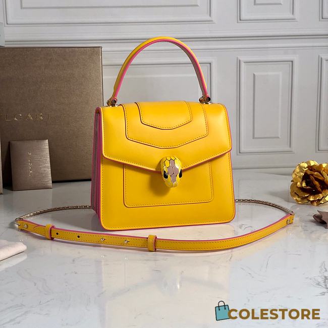 BVL Gari Serpenti Forever Bag In Yellow 29094  - 1