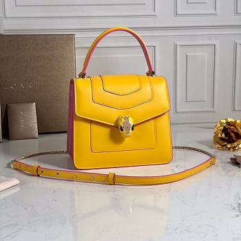 BVL Gari Serpenti Forever Bag In Yellow 29094 