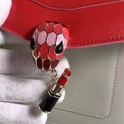 BVL Gari Serpenti Forever Bag In Red&White 29094  - 5