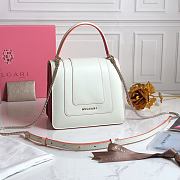 BVL Gari Serpenti Forever Bag In Red&White 29094 Size 18×16×10cm - 5