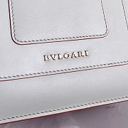 BVL Gari Serpenti Forever Bag In Red&White 29094 Size 18×16×10cm - 3