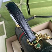 Gucci Ophidia Small Top Handle Bag In Black 651055  - 6