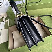 Gucci Ophidia Small Top Handle Bag In Black 651055  - 4