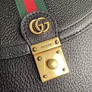 Gucci Ophidia Small Top Handle Bag In Black 651055  - 3
