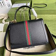 Gucci Ophidia Small Top Handle Bag In Black 651055  - 2