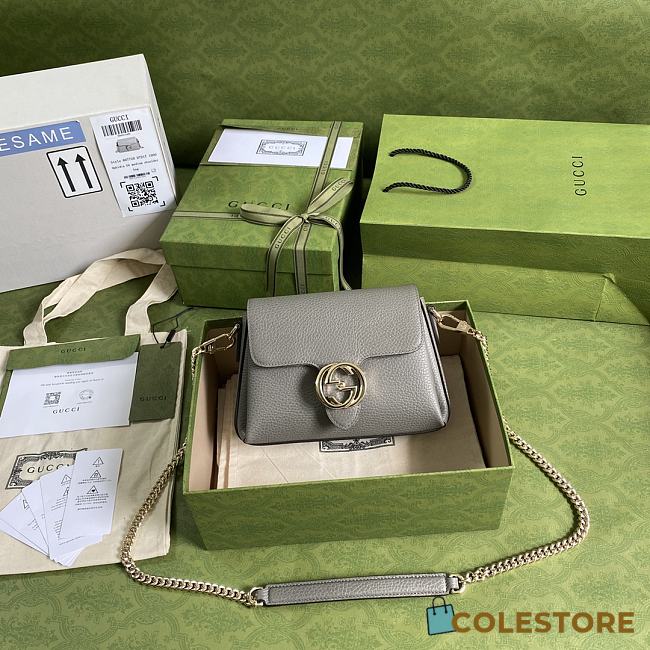 Gucci Logo Shoulder Bag 607720 Size 22x15x7cm - 1