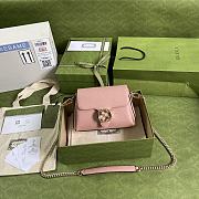 Gucci Logo Shoulder Bag In Pink 607720  - 1
