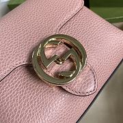 Gucci Logo Shoulder Bag In Pink 607720  - 4