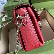 Gucci Logo Shoulder Bag In Red 607720 - 3