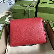 Gucci Logo Shoulder Bag In Red 607720 - 5