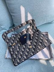Dior Double CD In Blue Oblique  - 4