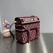 Dior Camp Red Oblique Buckle Bag - 6
