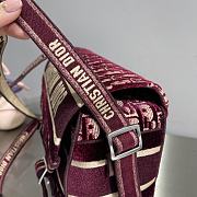 Dior Camp Red Oblique Buckle Bag - 4