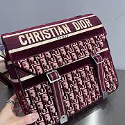 Dior Camp Red Oblique Buckle Bag - 3