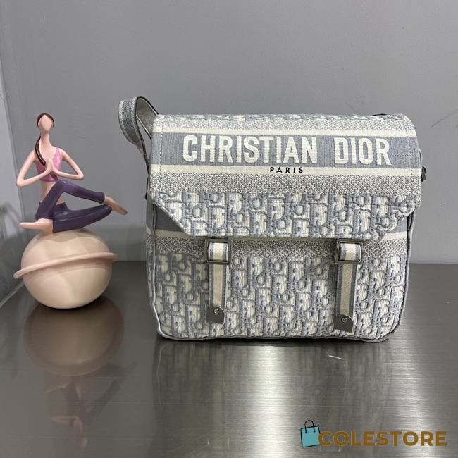 Dior Camp White Oblique Buckle Bag - 1
