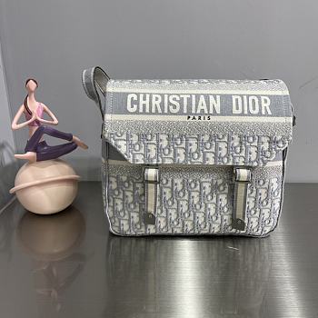 Dior Camp White Oblique Buckle Bag