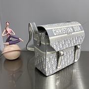 Dior Camp White Oblique Buckle Bag - 6