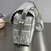 Dior Camp White Oblique Buckle Bag - 2