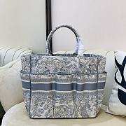 Dior Beach Tote Bag In White 9028 Size 42x30x17cm - 5