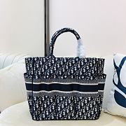 Dior Beach Tote Bag Black Oblique 9028  - 5