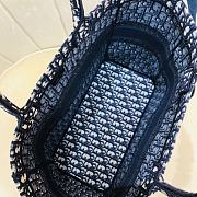 Dior Beach Tote Bag Black Oblique 9028  - 2