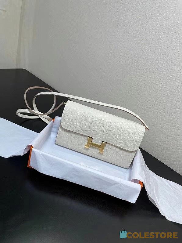 Hermes Constance Long To Go Wallet In White - 1