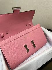 Hermes Constance Long To Go Wallet In Rose - 5