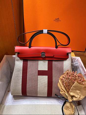 Hermes Her Bag Zip 31 Bag In Red