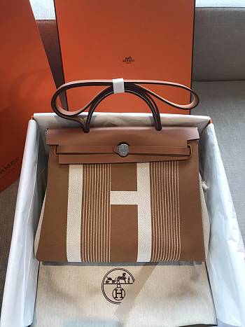 Hermes Her Bag Zip 31 Bag In Brown