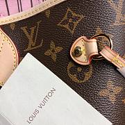 Louis Vuitton Neverfull MM Monogram Empreinte Leather InLight Pink M41562  - 5