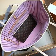 Louis Vuitton Neverfull MM Monogram Empreinte Leather InLight Pink M41562  - 4