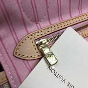 Louis Vuitton Neverfull Damier Azur Tote Bag In Rose Ballerine N41050 32cm - 4
