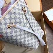 Louis Vuitton Neverfull Damier Azur Tote Bag In Rose Ballerine N41050 32cm - 5