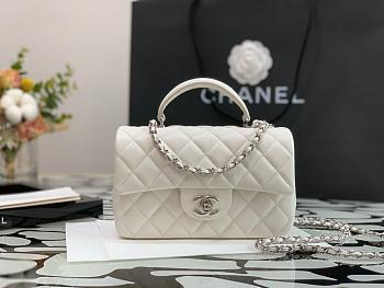 Chanel Classic Mini Flap Bag In White 20cm