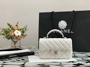 Chanel Classic Mini Flap Bag In White 20cm - 6