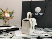 Chanel Classic Mini Flap Bag In White 20cm - 5