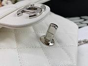 Chanel Classic Mini Flap Bag In White 20cm - 4