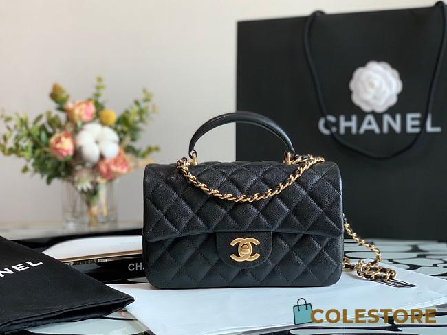 Chanel Classic Mini Flap Bag In Black  - 1