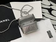 Chanel Small Vanity With Chain Silver  - 2