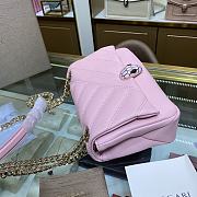 Bulgari Serpenti Cabochon Shoulder Bag In Light Purple 290649 Size 22.5x15x10cm  - 5