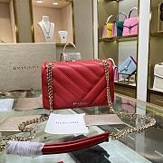 Bulgari Serpenti Cabochon Shoulder Bag In Red 290649 Size 22.5x15x10cm  - 3