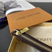 Louis Vuitton Damier Coin Case In Brown M62650 Size 12x7cm - 2