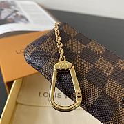 Louis Vuitton Damier Coin Case In Brown M62650 Size 12x7cm - 4