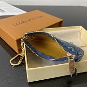 Louis Vuitton Blue Denim Coin Case M62650 Size 12x7 cm - 5