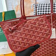 Goyard Blue Chevron St Louis PM Tote Bag with Pouch Style ABA02 Size 47x27x14cm - 6
