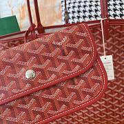 Goyard Blue Chevron St Louis PM Tote Bag with Pouch Style ABA02 Size 47x27x14cm - 5